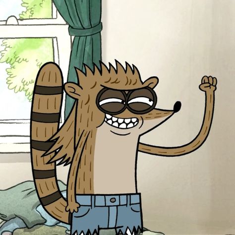 Rigby Regular Show Human, Rigby Regular Show, Mordecai Y Rigby, Big Wall Art, Regular Show, Witch Academia, Cartoon Character Pictures, Cartoon Memes, Anime Canvas