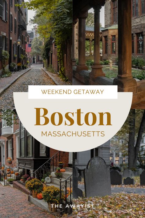 Weekend Getaway Guide to Boston - The Awayist. As the birthplace of the American Revolution, Boston is home to some of the most historically significant sites in the country. It's the official capital of New England, and it's one of the most iconic cities in the USA, and it has a certain charm despite its big-city status. This travel guide will cover when to visit, where to stay, and all the best things to do on your weekend getaway trip to Boston. Boston In The Fall, Trip To Boston, Boston Travel Guide, Boston Travel, Boston Things To Do, Usa Travel Guide, Boston Massachusetts, Big City, Weekend Trips