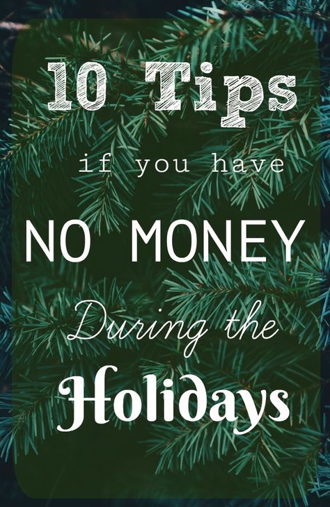 10 Tips if you have NO MONEY during the Holidays. Being broke is tough during the Christmas season. Walking through a festive store with holiday decorations can be heart breaking. These tips will help boost your holiday cheer and give you great ideas to put in place for your family. No Money Christmas, No Money Gift Ideas, Gifts When You Have No Money, No Money Christmas Gifts, Money Sense, Frugal Christmas, Parents Christmas, Debt Reduction, Being Broke