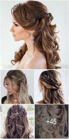 #BEAUTY, #RELATIONSHIPS #Fashion #Animals #Outfits #Winter Outfits #Animals Long Hair Half Updo, Wedding Hairstyles 2023, Mother Of The Groom Hairstyles, Bridal Hair Half Up, Down Wedding Hairstyles, Half Updo Hairstyles, Half Up Wedding Hair, Wedding Hairstyles For Medium Hair, Wedding Hair Half