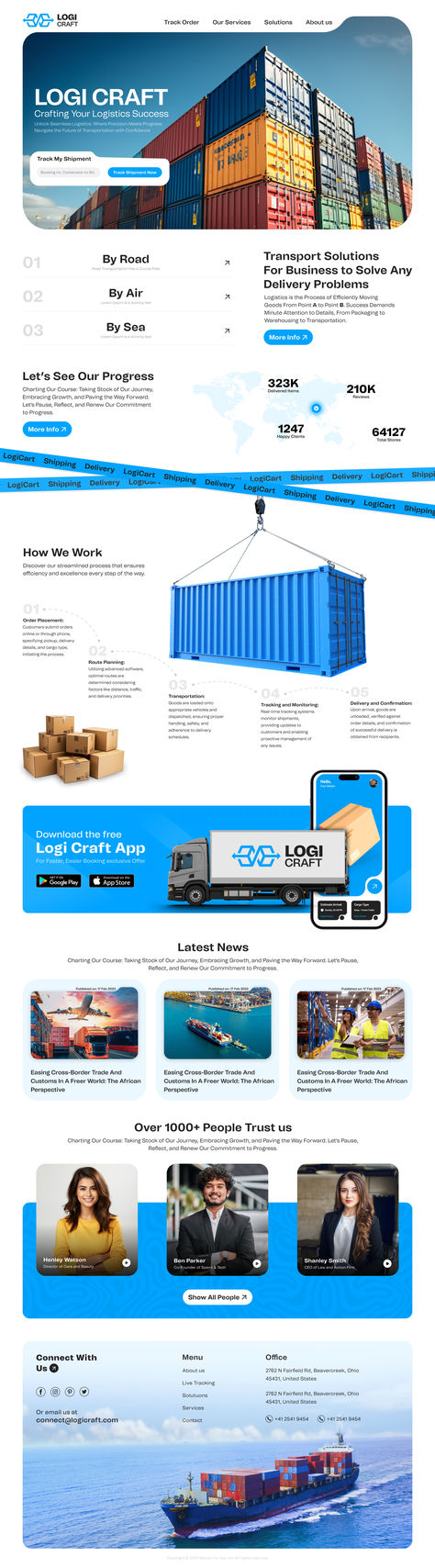 Logistic Website Landing Page Design Shipping Website Design, Logistics Landing Page Design, About Us Page Design Creative, Cargo Website Design, Why Us Page Design, Hr Website Design, Our Clients Page Design, Product Comparison Design, Website Design About Us