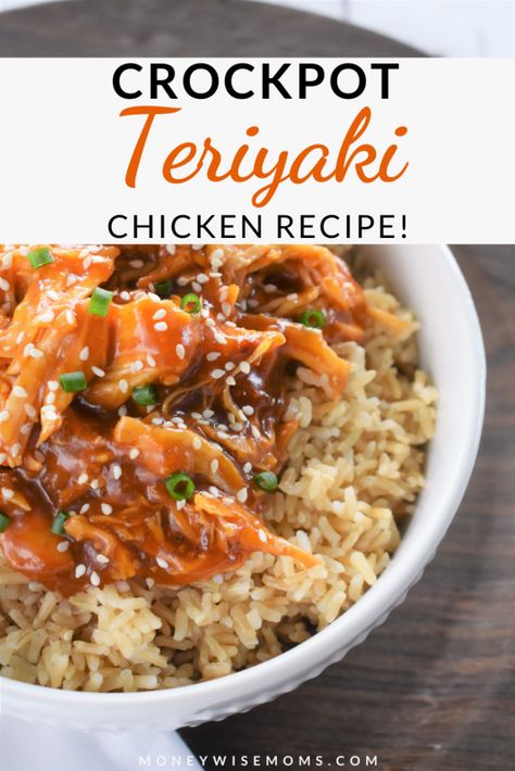 Slow Cooker Chicken Teriyaki, Crockpot Teriyaki Chicken, Crockpot Teriyaki, Plain Food, Chicken Teriyaki Sauce, Spring Dinners, Teriyaki Chicken Recipe, Teriyaki Chicken Crock Pot, Easy Teriyaki Chicken