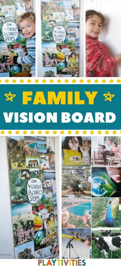 Family Vision Board Family Vision Board Ideas Examples, Family Vision Board Ideas, Vision Board Making, Family Council, New Family Traditions, Family Vision Board, Vision Board Project, Family Vision, Family Meetings