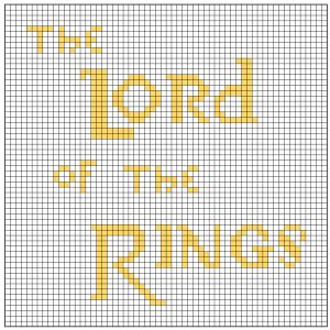 Lord Of The Rings Crochet Patterns Free, Cross Stitch Lord Of The Rings, Lord Of The Rings Alpha Pattern, Lord Of The Rings Cross Stitch Patterns, Lord Of The Rings Cross Stitch, Lord Of The Rings Crafts, Lord Of The Rings Crochet, Knitted Quilt, Rings Patterns