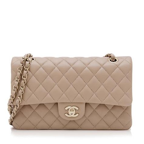 Chanel Flap Bag Beige, Chanel Beige Bag, Beige Chanel Bag, Beige Bags, Purses Chanel, Accessories Purses, Chanel Bag Classic, Tas Chanel, Chanel Handbags Classic