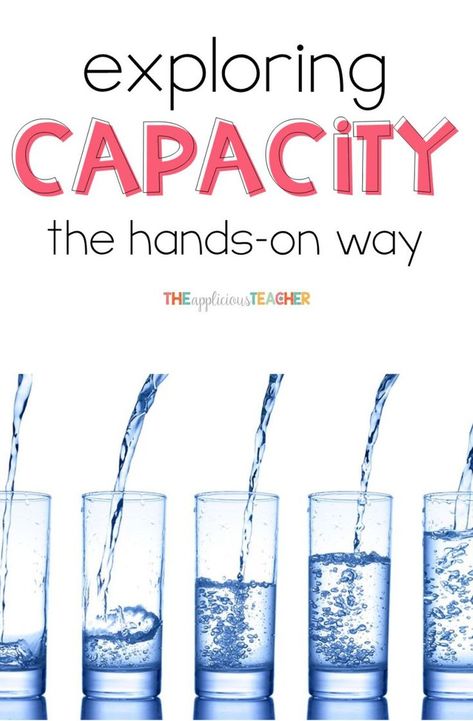 Exploring capacity using hands on activities. I love that the kids actually measured how many liters the sink would hold! Capacity Activities For Kindergarten, First Week Of 3rd Grade, Mass And Capacity, Capacity Maths, Capacity Activities, Kindergarten Measurement, Teaching Measurement, Steam Kids, Measurement Activities