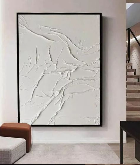 Textured Wall Art Diy, Diy Plaster Art Canvas, Large Canvas Art Diy, Framed Fabric Wall Art, Diy Large Wall Art, Framing Canvas Art, Abstract Art Tutorial, Retreat Ideas, Book Wall Art