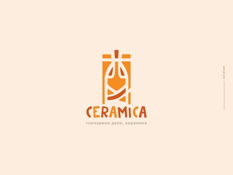 Logo for studio Ceramics on Behance Ceramic Logo Design Brand Identity, Pottery Logo, African Logo, Tile Logo, Minimal Logos Inspiration, Studio Logo Design, Baby Logo Design, Bold Logo Design, Studio Ceramics