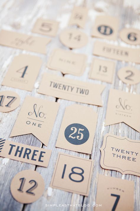 Free Printable Advent Calendar or Christmas Countdown Tags - simple as that Printable Advent Calendar, Advent Calenders, Memory Tree, Diy Advent Calendar, December Daily, Christmas Advent Calendar, Noel Christmas, Christmas Advent, Christmas Love