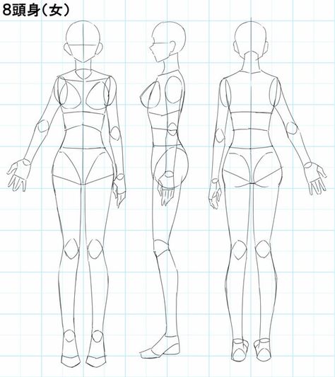 Human Base Drawing, Drawing Hair Tutorial, Body Shape Drawing, Sketch Poses, Body Drawing Tutorial, Character Model Sheet, Body Reference Drawing, Body Pose Drawing, Modelos 3d