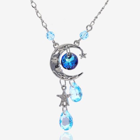 Today’s moon phase is: more bright, more blue, more brilliant! We’ve updated our moon earring and necklace set with fresh new vivid blue crystals 🩵💙🩵 Pleasant Dreams, Moon Earring, Celestial Crystal, Earring And Necklace Set, Dangle Necklace, Crescent Moon Pendant, Tiny Star, Dangle Necklaces, Crystal Blue