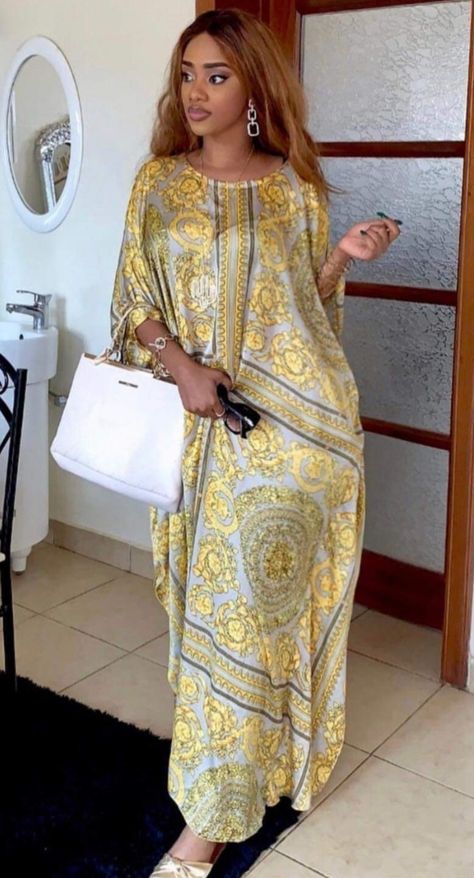 Chiffon Bubu, Bubu Kaftan Styles, Kaftan Styles, Bubu Gown Styles, Stylish Naija, Long African Dresses, Kaftan Designs, Dresses African, African Dresses Modern