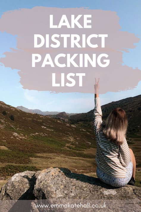 Lake District Packing List, Lake District Outfit Summer, Lake District Outfit, Spring Weekend Getaway Outfits, Kate Hall, Uk Travel Itinerary, Weekend Getaway Outfits, Holiday Packing Lists, Summer Packing Lists