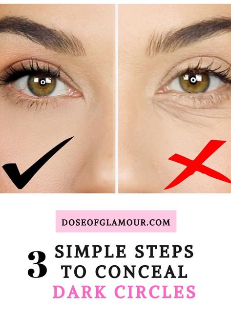 Conceal Dark Spots, Conceal Dark Circles, Dark Undereye, Dark Circles Makeup, Under Eye Makeup, Makeup Tips For Older Women, Dark Eye Circles, Covering Dark Circles, Shape Tape Concealer