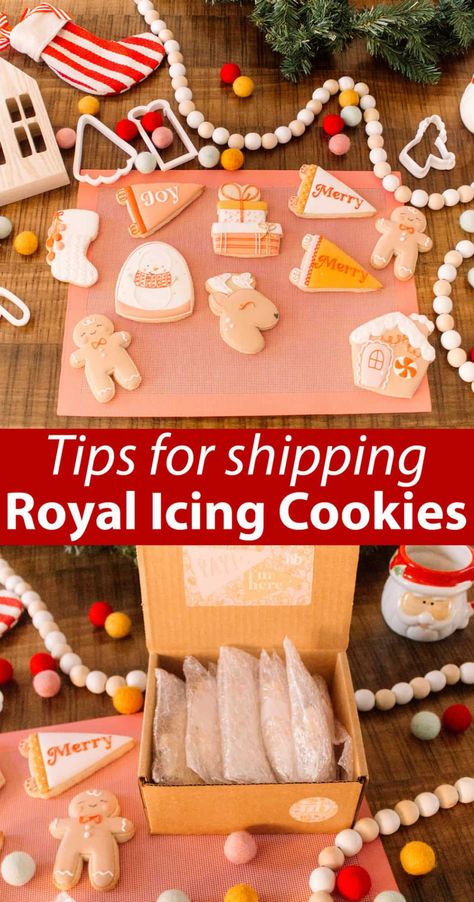 Tips for Mailing Royal Icing Sugar Cookies - A Beautiful Mess Mailing Cookies, Royal Icing Sugar Cookies, Icing Sugar Cookies, Vegan Breads, Royal Icing Sugar, Crazy Cookies, Cookie Hacks, Decorated Sugar Cookies, Baking Business