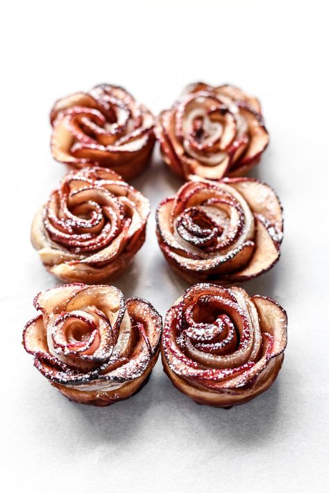 Apple Rose Pastry, Mini Apple Tarts, Apple Rose Pie, Mini Patisserie, Mini Tartlets, Apple Rose Tart, Apple Tart Recipe, Tartlets Recipe, Mini Apple Pies