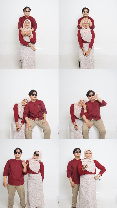 Ide Photobooth, Self Foto, Self Photo Studio, Ide Prewedding, Couple Ootd, Sama Ayang, Studio Photoshoot Ideas, Wedding Photo Studio, Dress Gamis