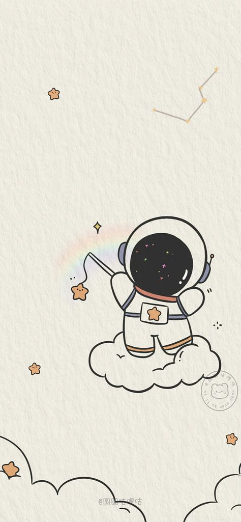 Aesthetic Planets Drawing, Space Aesthetic Drawing Easy, How To Draw Astronaut Easy, Kawaii Space Art, Galaxy Doodle Art, Cartoon Planets Drawing, Cute Space Drawings Easy, Space Cartoon Drawing, Astronaut Drawing Aesthetic