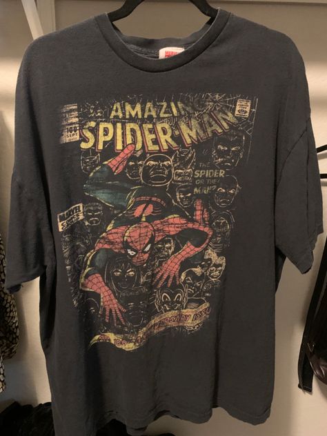 Aesthetic Spiderman, Spiderman Tshirt, Spider Man Shirt, Tshirt Grunge, Dog Mom Life, Spiderman Shirt, Personalized T Shirt, Man Shirt, Swaggy Outfits