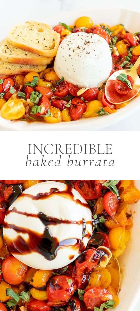 Baked Burrata, Burrata Appetizer, Burrata Bruschetta, Tomato Appetizers, Burrata Recipe, Themed Recipes, Julie Blanner, Art Figures, Bruschetta Recipe