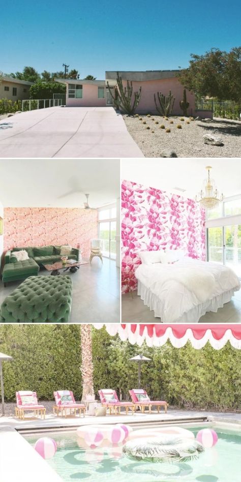 Check out this roundup of dreamy Airbnbs for your bachelorette party! Austin Bachelorette Party, Palm Springs Bachelorette Party, Palm Springs Aesthetic, Austin Bachelorette, Bachelorette Pool Party, Miami Bachelorette Party, Bachelorette Decor, Palm Springs Bachelorette, Bachelorette Party Beach