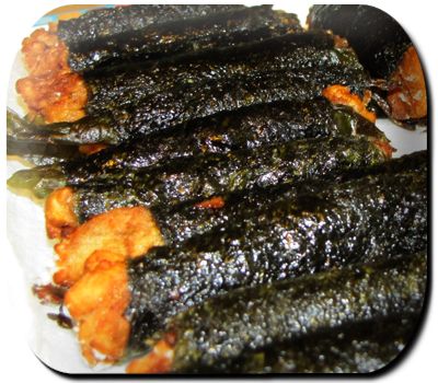 Nori Chicken Recipes, Nori Chicken, Ono Kine Recipes, Chicken Sticks, Nori Wrap, Hawaiian Desserts, Hawaiian Dishes, Bbq Skewers, Summer Cookout