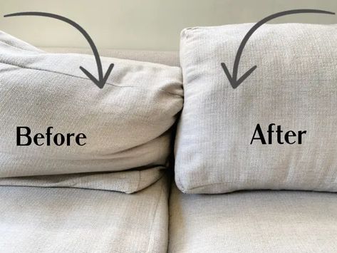 Fixing Saggy Couch Cushions, Fix Sagging Couch Cushions, Sagging Couch Cushions, Diy Couch Cushions, Fix Sagging Couch, Couch Repair, Sofa Back Cushions, Furniture Reupholstery, Deep Couch