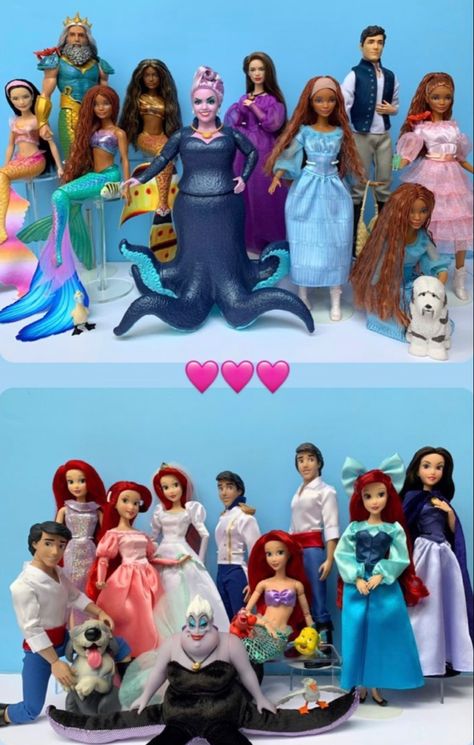 Disney Barbie Dolls, Walt Disney Princesses, Disney Character Art, Disney Theory, Disney The Little Mermaid, Bad Barbie, Disney Princess Fan Art, Disney Princess Dolls, Arte Van Gogh