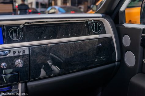 The interior of our test car was decked out in a book-matched, black-stained ash wood veneer. Most Luxurious Car, Rolls Royce Phantom, Best Luxury Cars, Black Stains, Business Insider, Ash Wood, Wood Veneer, Rolls Royce, Car Interior