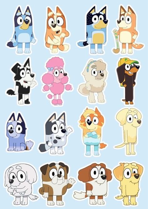 Small Size, Bluey, and Friends Sticker Pack - Etsy Sticker #sticker Stickers #stickers freesticker #freesticker freestickers #freestickers free download sticker #freedownloadsticker 2.58 Etsy Stickers, Sticker Collection, Free Stickers, Sticker Pack, Stickers Packs, Top 20, Cute Stickers, Personal Touch, Color Design