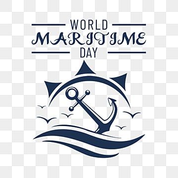 World Maritime Day Poster, Sea Calligraphy, Banner Typography, Anchor Clipart, Boat Clipart, Anchor Png, Nautical Images, Anchor Drawings, Boat Icon