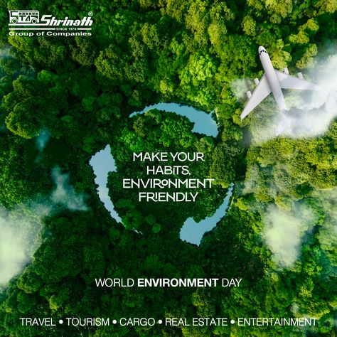 #worldenvironmentday #environment #nature We do not inherit the Earth from our ancestors; we borrow it from our children. Our HABITS are making it difficult for us to preserve the environment from them. We should make our habits ENVIRONMENT FRIENDLY! Let's take a pledge to preserve our environment and work towards making it a reality... Happy World Environment Day! #shrinathgroupofcompanies #BusServices #BusBooking #travel #tourism #TravelWithShrinath #CargoServices #Transport Sustainability Creative Ads, World Earth Day Creative Ads, World Environment Day Creative Post, World Tourism Day Creative Ads, Earth Day Creative Ads, Environment Day Creative Ads, Environment Poster Design, World Environment Health Day, World Environment Day Creative