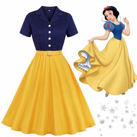 Disney Princess Inspired Outfits, Snow White Outfits, Disney Character Outfits, Disney Bound Outfits Casual, Disney Outfits Women, Princess Inspired Outfits, Snow White Dresses, Disney Princess Outfits, Snow White Costume