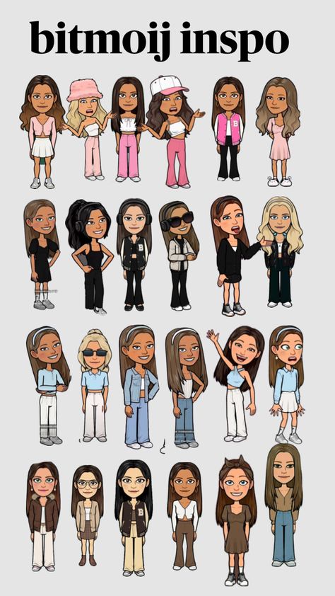 #bitmoji #snapchat #preppy #outfit #outfitinspo #pink #brown #blue #black #wallpaper #fyp #inspo #fyp #followback Snap Bitmoji Outfit Ideas Girly, Fall Bitmoji Outfits Snapchat, Cute Bitmoji Outfits Summer, Blue Black Wallpaper, Fall Bitmoji Outfits, Pretty Bitmoji Ideas, Snap Outfits, Bitmoji Inspo, Bitmoji Snapchat