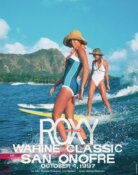 '90s Roxy ad Slim Tea, Pray For Surf, Tea Ingredients, Female Surfers, Roxy Surf, Surf Poster, Retro Surf, Cleanse Detox, Surfer Girl Style