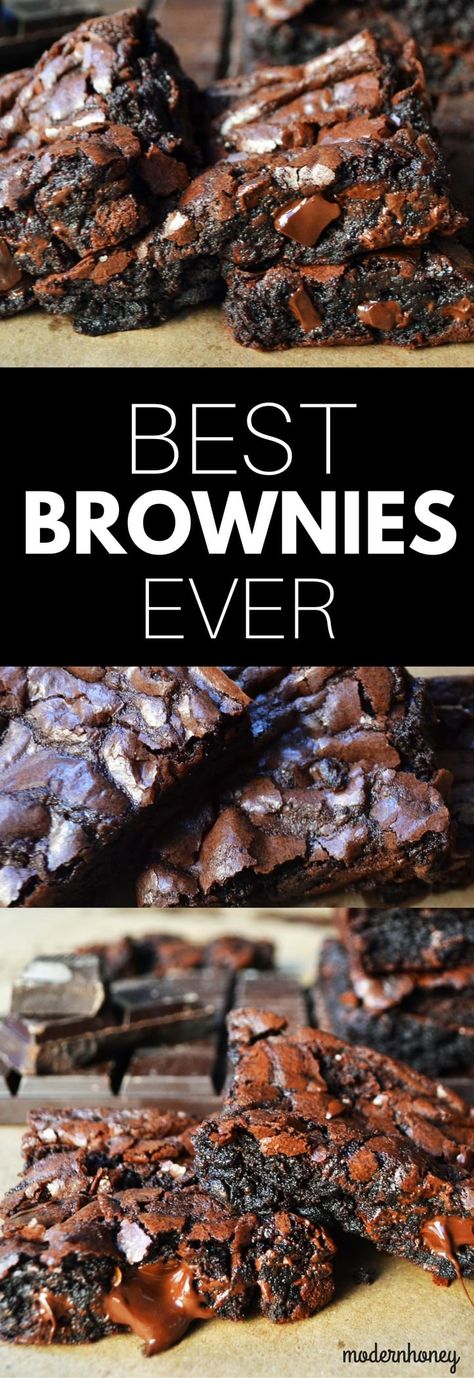 Boyfriend Brownies, Best Chocolate Brownie Recipe, The Best Brownies, Modern Honey, Patisserie Fine, Resep Brownies, Best Brownie Recipe, Coconut Dessert, Brownie Desserts