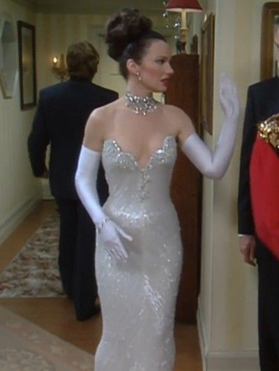 Madonna White Dress, Iconic 90s Women, Bob Mackie Wedding Dress, Fran Fine Wedding Dress, Bob Mackie Gown, Pretty Woman Movie Outfits, Vintage Bob Mackie Dress, Fran Fine Dress, Bob Mackie Dress