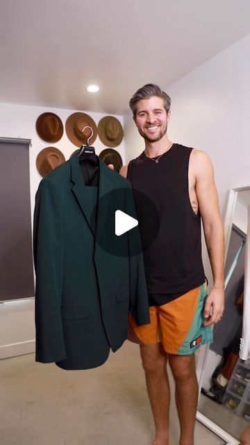 Parker York Smith on Instagram: "Green suit style Suit: @suitshopofficial Pants in look 3: @indochino #suits #suited #wedding #outfits #styletips" Indochino Green Suit, Hunter Green Mens Suit, Dark Green Suit Black Shirt, Hunter Green Suits For Men Wedding, Dark Green Mens Suit, Forest Green Wedding Suit, Dark Green Suit Men, Indochino Suit, Forest Green Suit