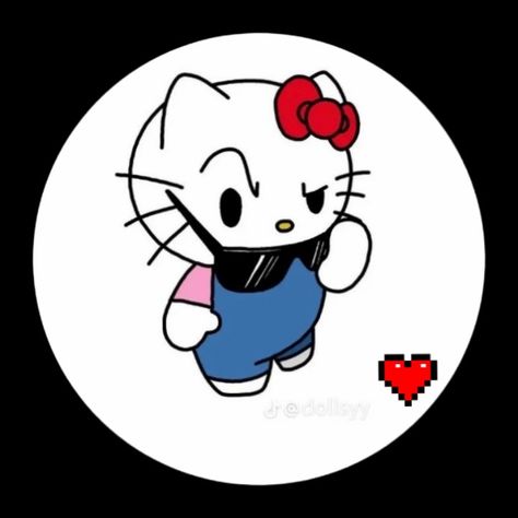 Hello Kitty Raised Eyebrow, Hello Kitty Eyebrow Raise, Hello Kitty Mamadisima, Bape Star, Kitty Aesthetic, Hello Kitty Aesthetic, Kitty Art, Kitty Drawing, Hello Kitty Drawing