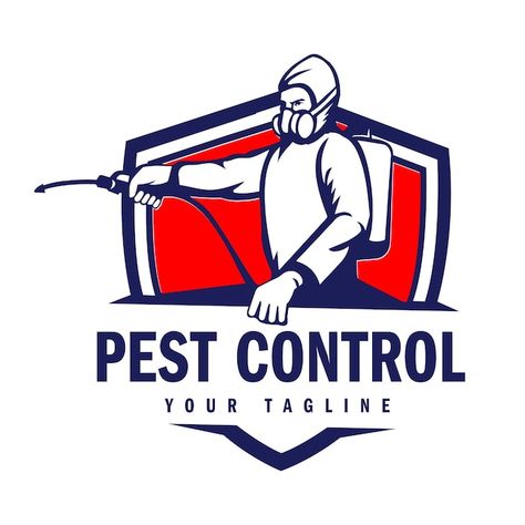 Handdrawn pest control logo design vecto... | Premium Vector #Freepik #vector #protection #fly #nature #stop Pest Control Logo, Mosquito Control, Logo Psd, Technology Icon, Vector Logo Design, Man Logo, Card Banner, Poster Invitation, Presentation Template Free