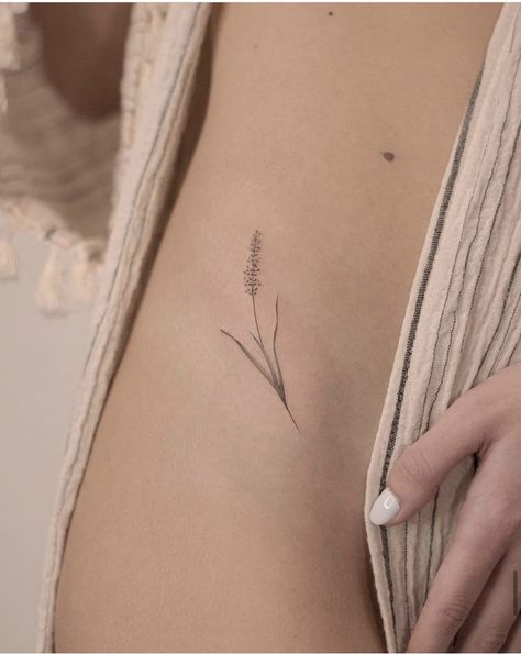 240+ Impressive Botanical Tattoo Designs (2023) - TattoosBoyGirl Botanical Tattoo Design, Lavender Tattoo, Petite Tattoos, Botanical Tattoo, Classy Tattoos, Back Tattoo Women, Discreet Tattoos, Subtle Tattoos, Black Ink Tattoos