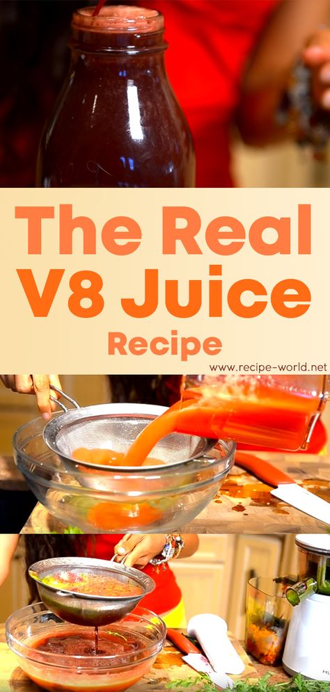 Recipe World The Real V8 Juice - Recipe World V8 Juice Benefits, Homemade V 8 Juice Recipe For Canning, How To Make V8 Juice Homemade, V8 Canning Recipe, Homemade V 8 Juice Recipe, V8 Juice Recipe Food, Home Made V8 Juice, V8 Juice Recipe Canning, Diy V8 Juice Recipe