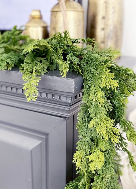 Our stunning Cedar garland is completely life-like and will keep all your guests guessing if it's real or not. The best things about our Natural Touch Garlands (aside from their appearance) is how pliable they are! It shapes beautifully on mantels, archways, banisters and more without pieces falling off, or losing its shape. You can use the garland individually for a simple dainty look, or combine multiple to reach a more full style!DETAILS:- 65" Long x 4-6" Wide- 90% Plastic, 10% Wire- Natural Pine Garland Mantle, Christmas Outdoor Garland, Mimosa Christmas, Banister Garland, Cedar Garland, Outdoor Garland, Front Stoop, Twinkly Lights, Pine Garland