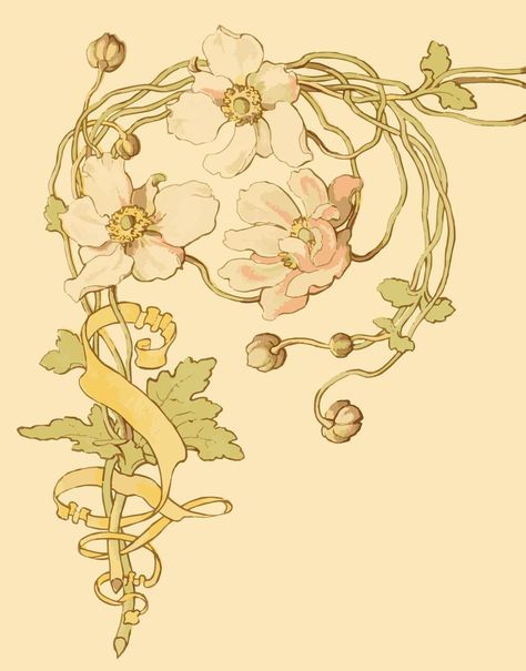 Margaret Armstrong, Fleurs Art Nouveau, Illustration Art Nouveau, Design Art Nouveau, Art Nouveau Illustration, Art Nouveau Flowers, Illustration Botanique, Herbal Products, Japon Illustration