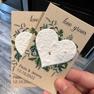 Plantable Love Grows Wedding Favors Seed Paper Hearts Eco - Etsy Seed Paper Wedding Favors, Seed Paper Favors, Plantable Wedding Favors, Boho Wedding Favours, Flower Seed Paper, Wedding Invitation Stationary, Seed Wedding Favors, Flower Seeds Packets, Paper Feathers