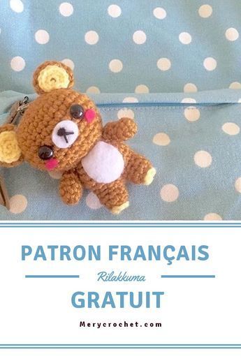 tuto amigurumi rilakkuma gratuit en français rapide et mignon avec video de la chaine flying mio Crochet Baby Doll, Patron Crochet, Easy Crochet Animals, Crochet Mignon, Pola Amigurumi, Handmade Teapot, Crochet Animal Patterns, Embroidery Craft, Unique Crochet