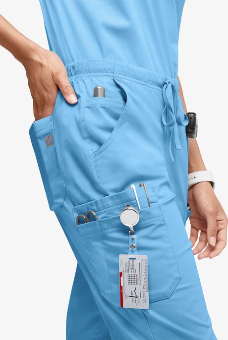 Blue Oasis Scrubs | Uniform Advantage Custom Lab Coat, Medical Projects, Medical Scrubs Fashion, Cool Bike Helmets, Healthcare Uniforms, Scrubs Medical, Medical Scrubs Outfit, Scrub Style, Nursing Scrubs