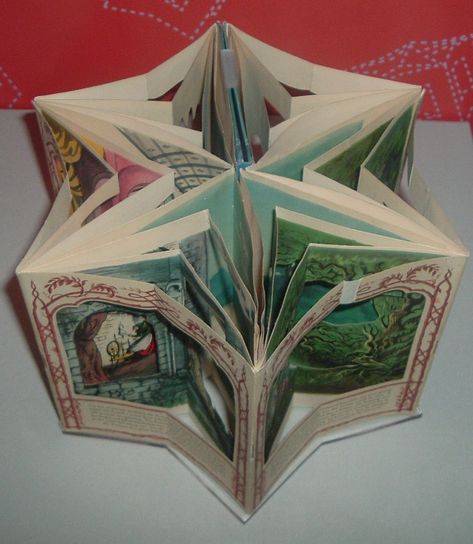 The Smithsonian's National Museum of American History, Paper Engineering: Fold, Pull, Pop, and Turn features this tunnel book of The Sleeping Beauty. Tunnel Book, Paper Engineering, Pop Up Art, Book Sculpture, Smithsonian Institution, Pop Up Book, Book Folding, Paper Cut Art, Handmade Books