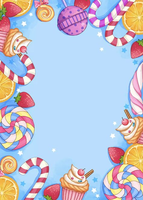 Candy Land Birthday Invitation | PosterMyWall Candy Theme Invitation Card, Candy Birthday Invitation Template, Candy Land Birthday Invitation Template, Candy Theme Invitation Template, Candyland Theme Invitation Template, Candyland Birthday Invitations, Candyland Theme Invitation, Candyland Invitations Templates, Candy Frame