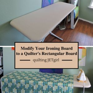 How to Modify Your Ironing Board into a Rectangular (Quilter’s) Ironing Board | Quilting Jetgirl | Bloglovin’ Quilters Ironing Board, Diy Ironing Board, Ironing Boards, Sewing Room Design, Quilting Board, Ironing Board Covers, Diy Cutting Board, Sewing Things, Sewing Room Organization